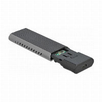 DeLOCK Externes USB Type-C™ Combo Gehäuse für M.2 NVMe PCIe oder SATA SSD - werkzeugfrei – Ansicht 2