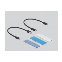 DeLOCK Externes USB Type-C™ Combo Gehäuse für M.2 NVMe PCIe oder SATA SSD - werkzeugfrei – Ansicht 4