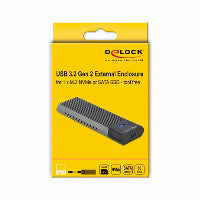 DeLOCK Externes USB Type-C™ Combo Gehäuse für M.2 NVMe PCIe oder SATA SSD - werkzeugfrei – Ansicht 5
