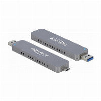 Externes Gehäuse für M.2 NVMe PCIe SSD mit USB Type-C™ und Typ-A Stecker