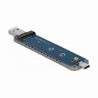 DeLOCK Externes Gehäuse für M.2 NVMe PCIe SSD mit USB Type-C™ und Typ-A Stecker – Ansicht 2