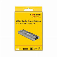 DeLOCK Externes Gehäuse für M.2 NVMe PCIe SSD mit SuperSpeed USB 20 Gbps (USB 3.2 Gen 2x2) USB Type-C™ Buchse - werkzeugfrei – Ansicht 4