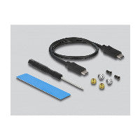 DeLOCK Externes USB Type-C™ Combo Gehäuse für M.2 NVMe PCIe oder SATA SSD – Ansicht 3