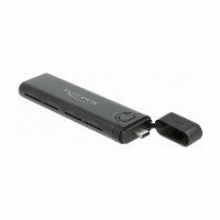 DeLOCK Externes USB Type-C™ Combo Gehäuse für M.2 NVMe PCIe oder SATA SSD - werkzeugfrei – Ansicht 4