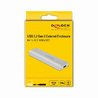 DeLOCK Externes Gehäuse für M.2 NVMe PCIe SSD mit SuperSpeed USB 10 Gbps (USB 3.2 Gen 2) USB Type-C™ Buchse – Ansicht 4