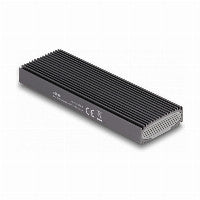 DeLOCK Externes USB Type-C™ Combo Gehäuse für M.2 NVMe PCIe oder SATA SSD - werkzeugfrei – Ansicht 2