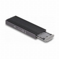 DeLOCK Externes USB Type-C™ Combo Gehäuse für M.2 NVMe PCIe oder SATA SSD - werkzeugfrei – Ansicht 3