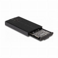DeLOCK Externes Gehäuse USB 20 Gbps für 2 x M.2 NVMe PCIe SSD mit Type-C™ Buchse und RAID