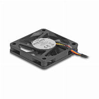 Delock Axiallüfter 12 V DC, 60 x 60 x 10 mm schwarz