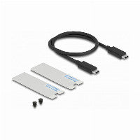 DeLOCK USB4™ 40 Gbps Gehäuse für 1 x M.2 NVMe SSD - werkzeugfrei – Ansicht 3