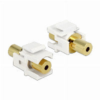 DeLOCK Keystone Modul Klinkenbuchse 3,5 mm 4 Pin vergoldet weiß