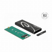 DeLOCK Externes Gehäuse SuperSpeed USB für M.2 SATA SSD Key B – Ansicht 2