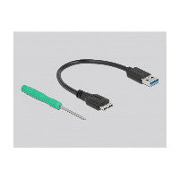 DeLOCK Externes Gehäuse SuperSpeed USB für M.2 SATA SSD Key B – Ansicht 4