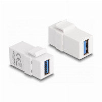 DeLOCK Keystone Modul USB 5 Gbps A Buchse zu weiß (1:1)