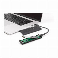 DeLOCK Externes USB Type-C™ 20 Gbps Combo Gehäuse für M.2 NVMe PCIe oder SATA SSD - werkzeugfrei – Ansicht 5