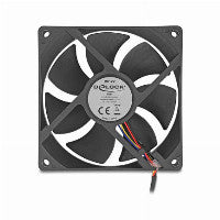 Delock Axiallüfter 12 V DC, 92 x 92 x 25 mm schwarz