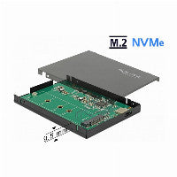 DeLOCK Externes 2.5? Gehäuse für M.2 NVMe PCIe SSD mit USB 3.1 Gen 2 USB Type-C™ – Ansicht 2