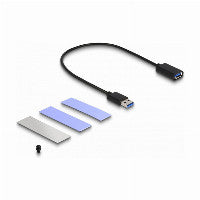 DeLOCK USB 3.2 Gen 2 Gehäuse für PlayStation®5 mit M.2 NVMe Slot - werkzeugfrei – Ansicht 3