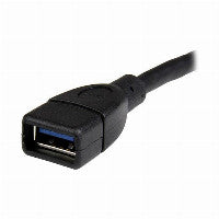StarTech STARTECH.COM USB 3.0 A-to-A Extension Cable - M/F - 6in Black – Ansicht 3