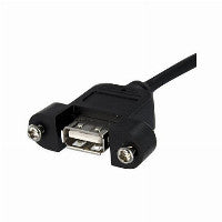 StarTech STARTECH.COM 90cm USB 2.0 Blendenmontage Kabel - USA A auf 5 pin Mainboard Pfostenstecker Buchse - Bu/Bu – Ansicht 2