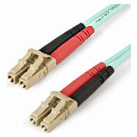 StarTech STARTECH.COM 5m OM4 Duplex Multimode Glasfaserkabel Trkis 100 Gb 50/125 LSZH LC/LC LWL