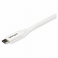 StarTech STARTECH.COM USB-C auf USB-C Kabel mit 5A Power Delivery - St/St - Weiss - 2m - USB 2.0 - USB-IF zertifiziert - USB Typ C Kabel – Ansicht 3