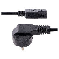 StarTech STARTECH.COM 3m 10ft Computer Power Cord 18AWG EU Schuko to C13 10A 250V Black Replacement AC PC Power Cord TV/Monitor Power Cable – Ansicht 3