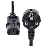 StarTech STARTECH.COM 3m 10ft Computer Power Cord 18AWG EU Schuko to C13 10A 250V Black Replacement AC PC Power Cord TV/Monitor Power Cable – Ansicht 4