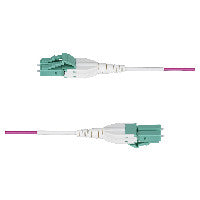 StarTech STARTECH.COM 1m LC-LC UPC OM4multimode Glasfaserkabel Erika Violett 50/125 40G/100G Uniboot LWL Patchkabel OFNR Kabel – Ansicht 3