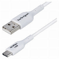 StarTech STARTECH.COM 1m USB-A auf USB-C Ladekabel USB-A auf Typ-C Schnellladekabel 3A USB 2.0 Datenubertragung Weiss