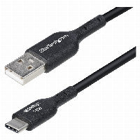 StarTech STARTECH.COM 30cm USB-A auf USB-C Ladekabel Laden & Synchronisieren 3A USB 2.0 TPE-Mantel Schwarzes USB Schnellladekabel – Ansicht 3
