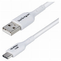 StarTech STARTECH.COM 3m USB-A auf USB-C Ladekabel USB-A auf Typ-C Ladekabel 3A Schnellladekabel USB 2.0 Datenubertragung Weiss