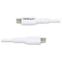 StarTech STARTECH.COM 3m USB-C Schnellladekabel USBC Kabel USB 2.0 Typ-C Laptop Ladekabel 60W Power Delivery USB-C auf USB-C Weiss – Ansicht 3
