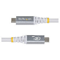 StarTech STARTECH.COM 3m USB4 Kabel 20Gbps USB-IF-zertifiziertes USB-C Kabel 60W 4K 120Hz DP2.1monitorkabel TPE-Mantel Weiss – Ansicht 3