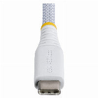 StarTech STARTECH.COM 15cm USB-C Ladekabel 60W 3A PD Geflochtenes Nylon-TPE Mantel Robustes USBC Laptop-Handy Ladekabel Weiss – Ansicht 4