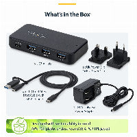 StarTech STARTECH.COM 4-Port USB-C und USB-A Hub 5Gbps Eigenstromversorgung 2-in-1 USB-C & USB-A Hostkabel 1x USB-C 3x USB-A 1x BC 1.2 – Ansicht 4