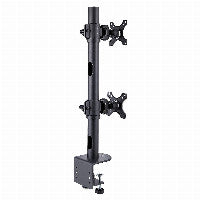 StarTech STARTECH.COM Dual Monitorhalterung 124,46cm 49Zoll fur 2 Vertikal Gestapelte Monitore 2x 16 kg VESA Bildschirmhalterung-Monitorarm – Ansicht 2