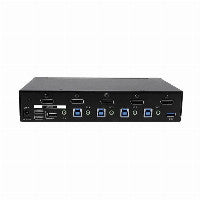 StarTech STARTECH.COM 4 Port DisplayPort KVM Switch - DP KVM Umschalter mit USB 3.0 Hub - 4K 30Hz – Ansicht 2