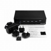 StarTech STARTECH.COM 4 Port DisplayPort KVM Switch - DP KVM Umschalter mit USB 3.0 Hub - 4K 30Hz – Ansicht 3