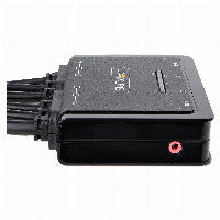 StarTech STARTECH.COM 2-Port Dual Monitor HDMI KVM Switch 4K 60Hz KVM mit 1,5m Integrierten Kabeln USB-A/HDMI/Audio HDMI KVM Switch – Ansicht 4