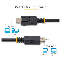 StarTech StarTech 2m Certified DisplayPort 1.2 Cable with Latches M/M - DisplayPort 4k with HBR2 support - High Resolution DP to DP Cable – Ansicht 5