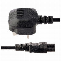 StarTech StarTech 1m Laptop Power Cord - 3 Slot for UK - BS-1363 to C5 Clover Leaf Power Cable Lead – Ansicht 3