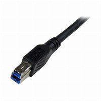 StarTech StarTech 1m Black SuperSpeed USB 3.0 Cable - Right Angle A to B - M/M – Ansicht 4