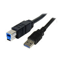 StarTech StarTech 3m Black SuperSpeed USB 3.0 Cable A to B - M/M