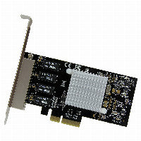 StarTech StarTech 4 Port Gigabit Ethernet PCI Express Network Card - Intel – Ansicht 2