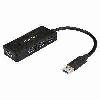 StarTech USB 3.0 Hub 4 Port mit Ladeanschluss inkl. Netzteil Erweiterung Splitter