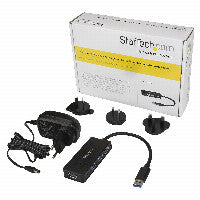 StarTech StarTech USB 3.0 Hub 4 Port - mit Ladeanschluss - inkl. Netzteil - USB Port Erweiterung - USB Splitter – Ansicht 3