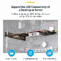 StarTech StarTech 4-Port USB Type-C PCIe Card, USB-C 10Gb, 4x Controllers, TAA – Ansicht 2