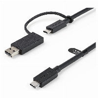 StarTech StarTech 1m USB-C Kabel mit USB-A Adapter Dongle - Hybrid 2-in-1 USB-C Kabel mit USB-A - USB-C auf USB-C (10Gbit/s - 100W PD)