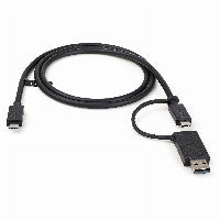 StarTech StarTech 1m USB-C Kabel mit USB-A Adapter Dongle - Hybrid 2-in-1 USB-C Kabel mit USB-A - USB-C auf USB-C (10Gbit/s - 100W PD) – Ansicht 4